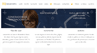 Se trata de un portal que permite generar todo tipo de operaciones matemáticas de forma gratuita: sumas, restas, multiplicaciones, divisiones, logaritmos y más.