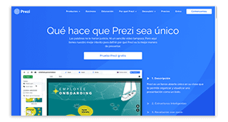 Si tu objetivo es realizar presentaciones dinámicas e interactivas a través de una interfaz sencilla, Prezi puede ser una opción muy interesante. Además, ahora también ofrece herramientas de vídeo y de diseño para que tus contenidos sean todavía más completos.
