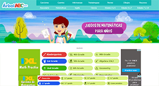 Web que contiene todo tipo de juegos matemáticos para niños, además de ofrecer también contenidos para otras áreas educativas: inglés, ciencia, lengua y más. Su punto débil es la masificación publicitaria de la página.