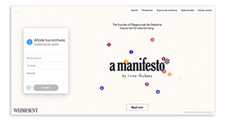 Otra herramienta sumamente popular para compartir archivos. Destaca por su simplicidad y por permitir la transferencia de archivos muy pesados (hasta 20 GB por subida). Adicionalmente, ofrece productos complementarios para “facilitarle la creatividad a todo el mundo”.