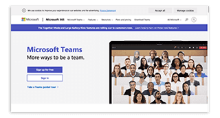 Herramienta bastante popular para realizar videollamadas (y gestionar equipos) que en su versión gratuita permite hasta 300 participantes por llamada sin límites en cuanto a su duración.