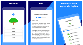 Es una aplicación con 600 lecciones, cubriendo el contenido indispensable para alcanzar desde el nivel A1 hasta el nivel B1 de Cambridge. Ofrece la posibilidad de aprender inglés americano o británico y el contenido se adapta tanto para niños como para adultos.