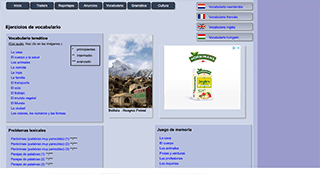 Se trata de una página que ofrece todo tipo de ejercicios de lengua castellana: vocabulario, léxico, expresiones, formación de palabras e incluso refranes. Pese a estar destinada a extranjeros, también se puede utilizar en edades infantiles dada su simplicidad y nivel de dificultad.