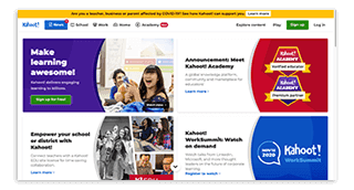 Herramienta que permite crear cuestionarios de todo tipo en los que pueden participar grandes grupos de forma simultánea. La experiencia está intensamente gamificada y propone un sistema competitivo muy divertido. Ideal para repasar los conceptos aprendidos al final de la clase.