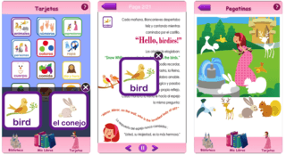 App móvil basada en cuentos tradicionales. Los niños leen la historia con ayuda visual y de locuciones y después deben resolver ejercicios y retos que se les presentan. También incluye juegos y canciones que complementan a las historias.