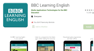 La app oficial de BBC: BBC Learning English. Reúne en un solo lugar las lecciones favoritas de BBC que van desde lecciones auditivas hasta ejercicios de conversación.