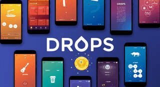 Drops es una app que presenta los contenidos en pequeños módulos o lecciones que incluyen ejercicios de asociación y juegos de palabras.