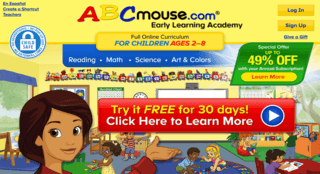 ABC Mouse es un programa en línea con lecciones gamificadas. Cuenta con más de 850 lecciones distribuidas en 10 niveles para niños de 2-8 años.
