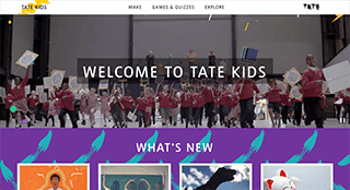 De la mano de la archiconocida galería británica Tate nace Tate Kids, un portal dirigido al público infantil y repleto de recursos educativos vinculados al mundo del arte para aprender de forma lúdica y en línea. La página está en inglés.