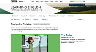 Portal de la BBC repleto de historias en inglés para niños. Las historias contienen a su vez una transcripción descargable y un pack de actividades para complementar la enseñanza.
